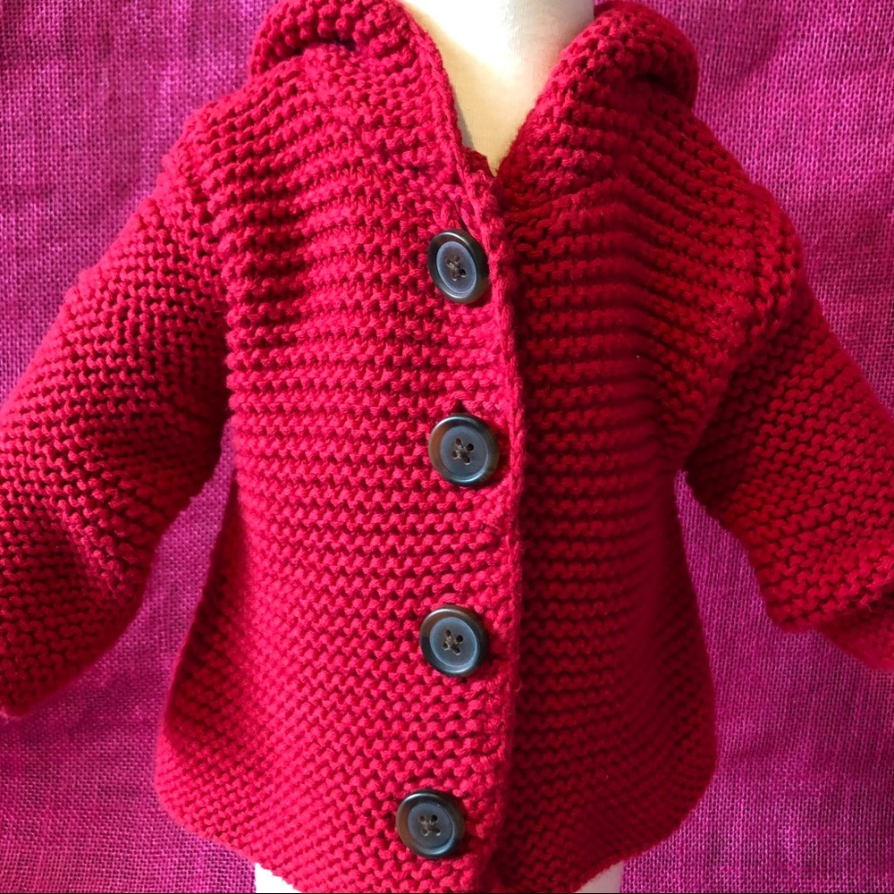 Stem Organics Red Lofty Sweater 3m